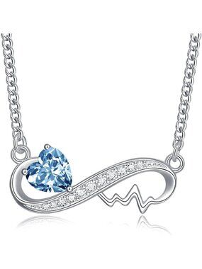 Heart Infinity Pendant Necklace for Women - Perfect Gift for Nurses & Jewelry